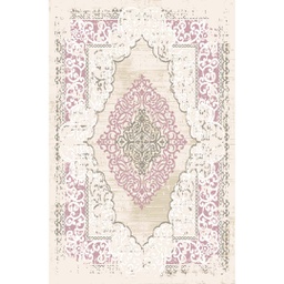 OZEL 9671D (Rectangular, 200X280, ECRU SHRINK_BOIS DE ROSE)