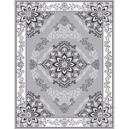 NOUR 58960 (Rectangular, 300X400, GRIS CLAIRE)