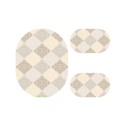 MANISA A033E (Oval, ( O 100X125 + 2O 100X55 ), ECRU SHRINK_BEIGE)