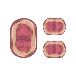 STORY 2845A (Oval, ( O 80X115 + 2O 50X80 ), BOIS DE ROSE, Lamination)