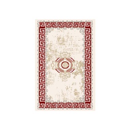 OZEL 9753B (Rectangulaire, 60X110, ECRU SHRINK_BORDEAUX)