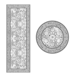 STORY 2744A (Rouleau &amp; Rond, ( C 80X300 + R 80X80 ), GRIS FONCE, Lamination)