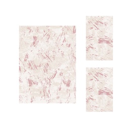 MADRID 9311K (Rectangular, ( T 155X220 + 2T 90X55 ), ECRU SHRINK_BOIS DE ROSE)