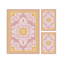 PLAZA A8225 (Rectangulaire, ( T 160X220 + 2T 60X110 ), BOIS DE ROSE)