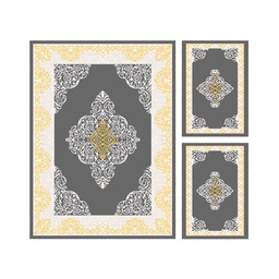 MURCIA C0530 (Rectangulaire, ( T 160X220 + 2T 60X110 ), GRIS FONCE)