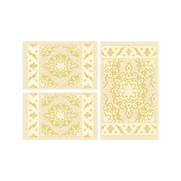 MURCIA C0520 (Rectangulaire, ( T 80X130 + 2T 65X100 ), ECRU)