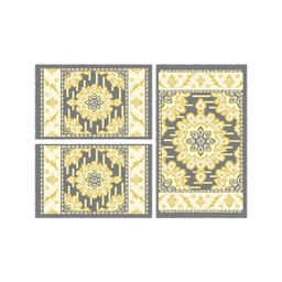 MURCIA C0520 (Rectangulaire, ( T 80X130 + 2T 65X100 ), GRIS FONCE)