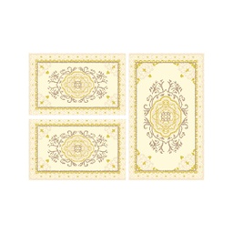 MURCIA C0540 (Rectangulaire, ( T 80X130 + 2T 65X100 ), ECRU)