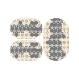 MURCIA C0550 (Ovale, ( O 80X130 + 2O 65X100 ), GRIS FONCE)