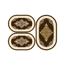 MURCIA C0530 (Oval, ( O 80X130 + 2O 65X100 ), MARRON BORDEAUX)