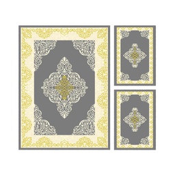MURCIA C0531 (Rectangulaire, ( T 160X220 + 2T 60X110 ), GRIS FONCE)