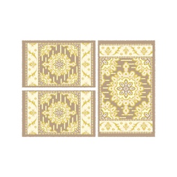 MURCIA C0521 (Rectangular, ( T 80X130 + 2T 65X100 ), MARRON BRONZE)
