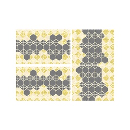 MURCIA C0551 (Rectangular, ( T 80X130 + 2T 65X100 ), GRIS FONCE)