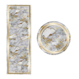 STORY 0714A (Rouleau &amp; Rond, ( C 80X300 + R 80X80 ), MULTI COULEURS, Lamination)