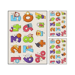 STORY 2217A (Rectangulaire, ( T160X210 + 2T 60X80 ), MULTI COULEURS, Lamination)