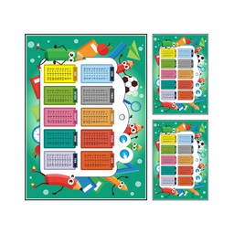 STORY 2485A (Rectangulaire, ( T160X210 + 2T 60X80 ), MULTI COULEURS, Lamination)