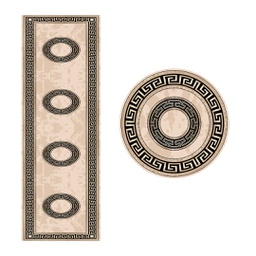 STORY 2868A (Roller &amp; Round, ( C 80X300 + R 80X80 ), MULTI COULEURS, Lamination)