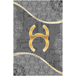 STORY 4490A (Rectangular, 180X270, GRIS FONCE, Lamination)