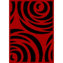 PLUME 55230 (Rectangulaire, 200X280, ROUGE LX CHICHEN)