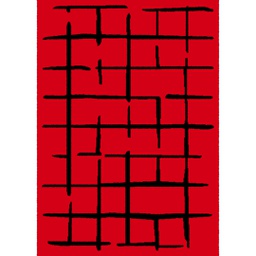 PLUME 61450 (Rectangulaire, 200X280, ROUGE LX CHICHEN)